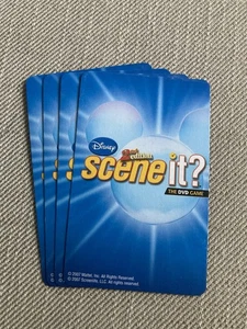 Scene It Disney 2nd Edition~ 4 Category Reference Cards Replacement Pieces Parts - Picture 1 of 2