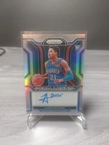 2021-22 Panini Silver Prizm Rookie Penmanship Aaron Wiggins RC ROOKIE AUTO OKC - Picture 1 of 6