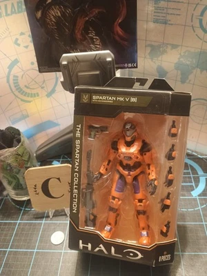 Jazwares Halo The Spartan Collection Spartan MK V (B) Orange 2021 Complete - Image 1 of 4