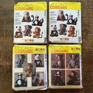 McCalls Sewing Pattern P245 Bundle Infant Toddler Halloween Costumes 6 mo-4 CUT - Picture 1 of 3