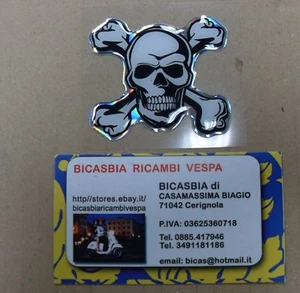 ADESIVO 3D SAGOMATO TESCHIO MASCHILE - Imagen 1 de 1