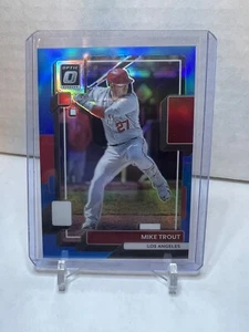 Optic Donruss Mike Trout Blue Prizm Holo /50 SP - Picture 1 of 3