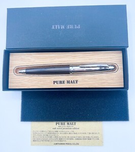 uni Mitsubishi PURE MALT Oak Wood Premium Edition Mechanical Pencil Free Ship