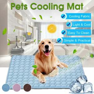 XS-XXL Pet Dog Cooling Mats Self Cool Mat For Dogs Cats Summer Heat Relief Pad - Picture 1 of 15