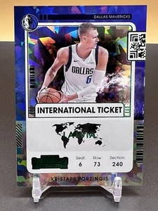 2021-22 Contenders Kristaps Porzingis International Ticket Green Cracked Ice NR - Picture 1 of 2