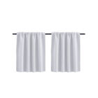 Thermal Blackout Eyelets Ring Top Small/short Window Curtains Bedroom & Kitchen