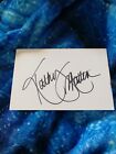 KATHY MATTEA Signed Card Country Singer Artiste Autograph from 1997
