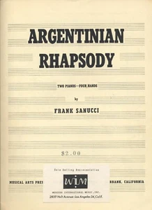Argentinian Rhapsody Frank Sanucci 2 Pianos 4 Hands (1 score) - Picture 1 of 2