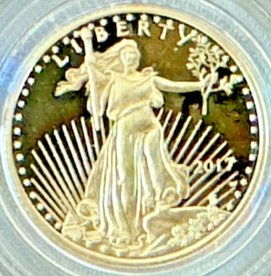 2017-W 1/10 oz Proof American Gold Eagle (w/Box & COA) - Image 1 of 4