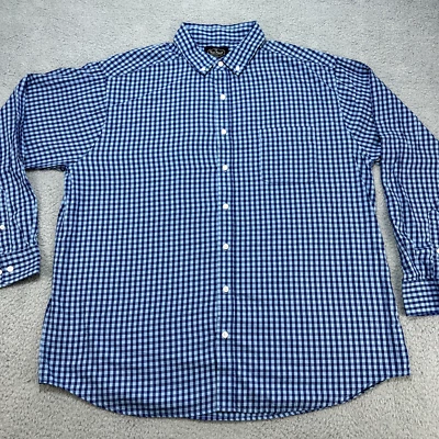 Nat Nast Shirt Men's 2XLB Plaid Long Sleeve Button Down Luxury Originals Cotton - Image 1 of 4