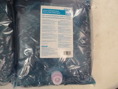 4 Gallons KAY Ecolab Blue Ultra Concentrated Pot & Pan Detergent 1110395 1110960