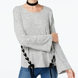 NEW! Womens INC international concepts L oversized bell sleeve sweatshirt top - Picture 1 of 7