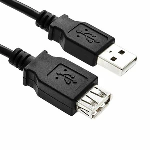 USB Data Charging Extension Cable 5M Male to Female - Black - Picture 1 of 6