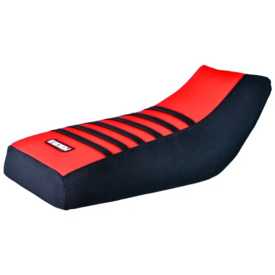 Honda TRX 250 Recon Seat Cover 1997 - 2004 Gripper BLACK / RED / BLACK  #250 - Image 1 of 4