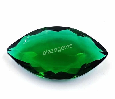 Lab Grown 143 Ct EGL Certified Deep Green Moldavite Marquise Cut Loose Gems 4SUB - Image 1 of 4