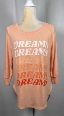 Wildfox Mujer Pullover Top Sudadera Suéter XS Lounge Dreams Suave Melocotón NUEVO Foto 1 de 4