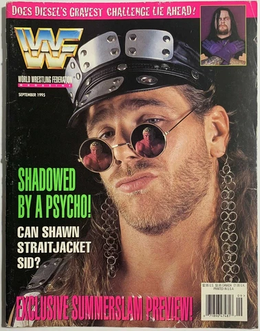 WWF Wrestling Magazine SHAWN MICHAELS w/ DIESEL Poster September 1995 NO CARDS Cover