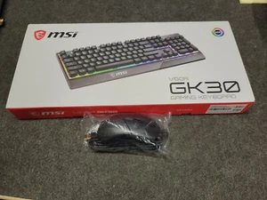 MSI Vigor GK30 GAMING Keyboard and Mouse combo, RGB Backlit 104 Keys - Picture 1 of 7