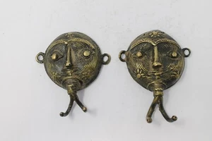 Vintage Brass Decorative Wall Hooks Hanger Coat Rack Towel Clothes Hook NH6816 - Picture 1 of 7