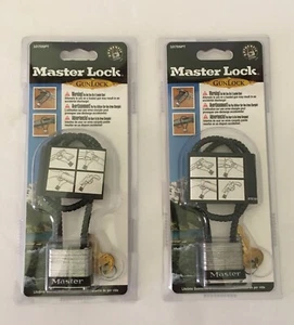 Two Master Lock Gun Locks Authentic Lifetime Guarantee #107DSPT - Picture 1 of 2