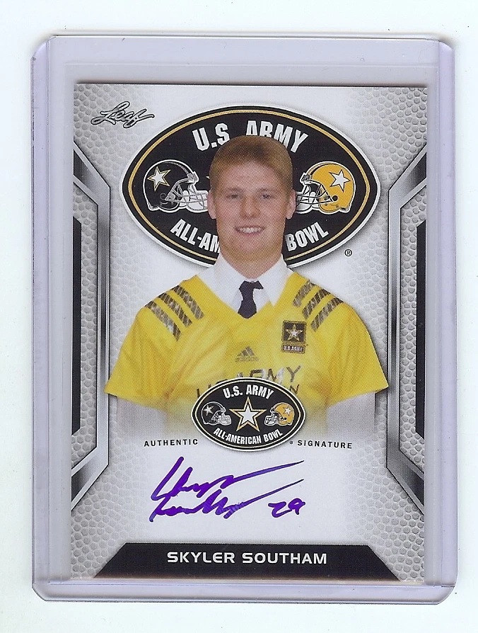 SKYLER SOUTHAM - BYU Cougars - 2016 Leaf Army *TOUR* Certified AUTOGRAPH RC - Image 1 of 1