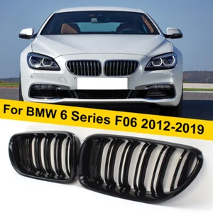 Front Kidney Grille Grill Gloss Black For BMW F06 F12 F13 M6 650i 640i 2012-2018 - Picture 1 of 12