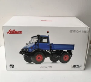 Mercedes Benz 1966 Unimog 406 azul edición limitada 1/18 de Schuco Models - Imagen 1 de 7