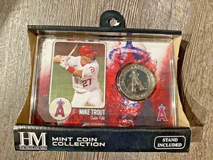 Mike Trout LA Angels Highland HM Mint Coin Collection w/Stand Limited 1 Of 5000 - Picture 1 of 2