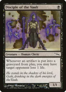 Magic The Gathering MTG DISCIPLE OF THE VAULT Mirrodin NM Near Mint - Foto 1 di 1