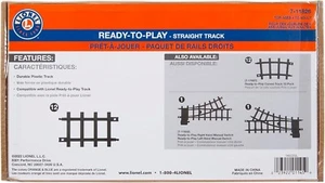 Lionel Ready-to-Play Straight Track Pack, 6-1/4, 12 Stück, schwarz - Bild 1 von 5