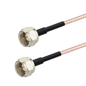 DVB-T2 ATSC Digital TV HDTV Antenna Cable F Type Male to Male Cable 3 feet - Picture 1 of 3