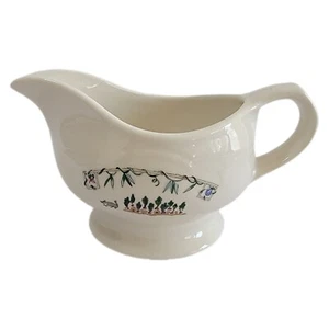 Pfaltzgraff Apple Valley Gravy Boat Vintage Pattern Farmhouse Garden Cabbage - Picture 1 of 7