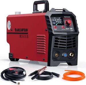 Plasma Cutter, [Large LED Display] 50Amps Cutter Machine with 110/220V Dual Volt - Picture 1 of 7
