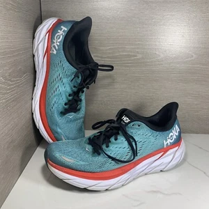 Hoka Clifton 8 Running Shoe Teal Men US 9.5 D - Picture 1 of 14