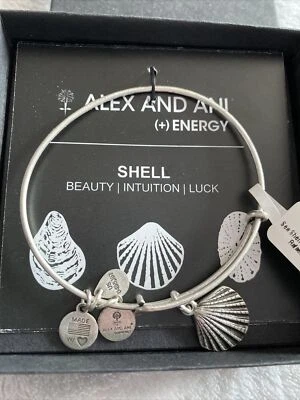 Браслет Alex & Ani с морской раковиной (ii) серебряным амулетом Rafaelian цвет океана - Изображение 1 из 4