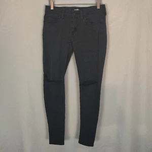 Levi's 535 Denim Jeans Damen 28 einfarbig schwarz super dünn  - Bild 1 von 11
