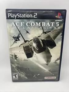 Ace Combat 5 PS2 The Unsung War Sony PlayStation 2 etichetta nera completo - Foto 1 di 4