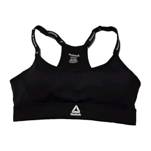 Reebok Damen Low Impact Favorite BH mit abnehmbaren Cups, Gr. S schwarz neu ohne Etikett - Bild 1 von 10