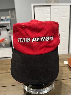 Team Penske Indy Car Series 2004 #3 y #6 rojo/negro sombrero de camionero ajustable Foto 1 de 4