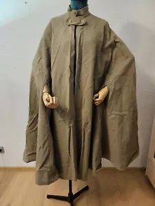 Marimekko RARE VINTAGE Long wool cloak Khaki With Defect - Picture 1 of 24