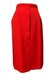 Vintage Levi Strauss & Co Bend Over Red MIDI Skirt Waist Size 26” Inches Small - Picture 1 of 11