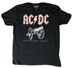 AC/DC For Those about To Rock Vintage Style Distressed Graphic Logo Cannon XL B - Bild 1 von 3