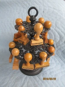 Antiker Stempelhalter Stempelkarussell mit 16 Stempel - Bild 1 von 11