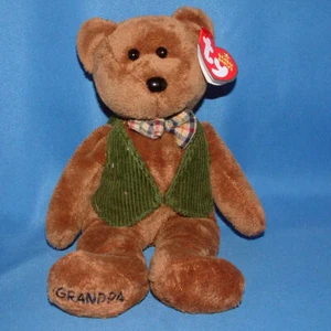 TY Beanie Baby Papa - MWMT (Bear Grandfather Internet Exclusivo 2006) - Imagen 1 de 1