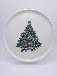 Vintage USA Royal China Co Sebring, Ohio Weihnachtsbaum Kuchenteller - Bild 1 von 7