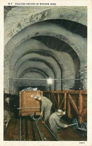 AK Modern Mine Gewölbe Bögen Bergleute Unterirdischer Gangweg Anthrazit Bergmann - Bild 1 von 2