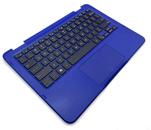 NEW Dell Inspiron 11 3168 3169 3179 Blue Palmrest Touchpad Keyboard NGRGR 0H19K - Picture 1 of 6