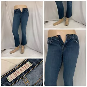 J Brand Jeans 25 Blue Dark Wash Flat Front Straight Cotton Slim YGI N2-180 - Picture 1 of 12