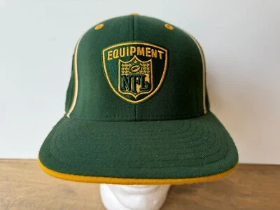 Gorra ajustada Reebok Green Bay Packers verde amarilla equipo NFL logotipo 7 5/8 Foto 1 de 4