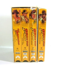 4 Indiana Jones The Adventure Collection VHS, 1999, 3-Tape Set PLUS YOUNG JONES - Picture 1 of 6
